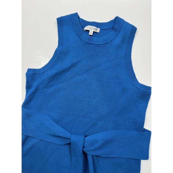 TOCCIN x RTR Knit Midi Dress Women’s XL Rib Knit Tie Waist Side Slit - Picture 9 of 15